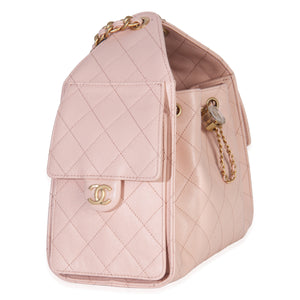 Chanel Pink Quilted Caviar Small  25 Hobo Handbag Handbag pv