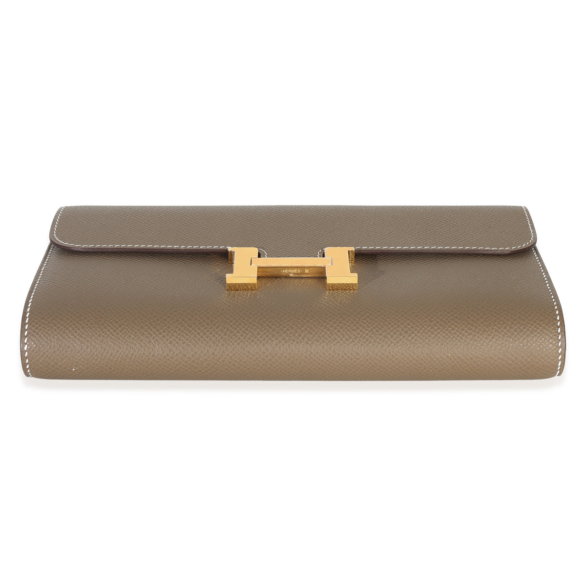 Hermès Etoupe Epsom Constance Wallet To Go GHW Handbag bv