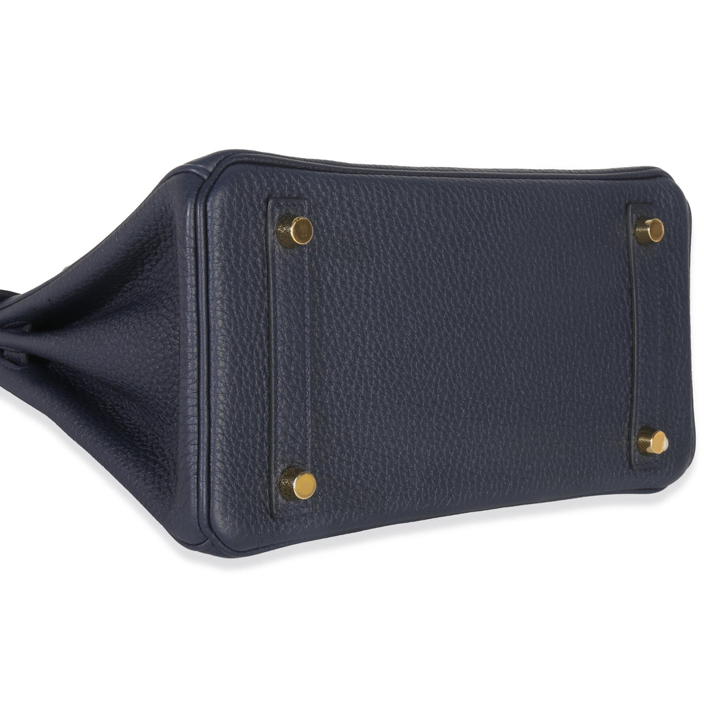Hermès Bleu Nuit Togo Birkin 25 GHW Handbag box
