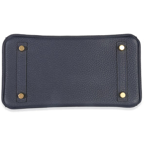 Hermès Bleu Nuit Togo Birkin 25 GHW Handbag stamp