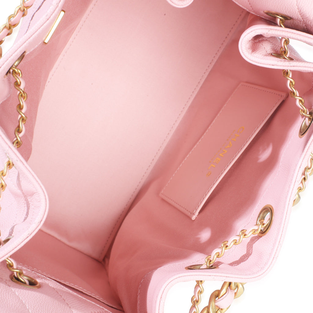 Chanel Pink Quilted Caviar Small  25 Hobo Handbag Handbag ad1