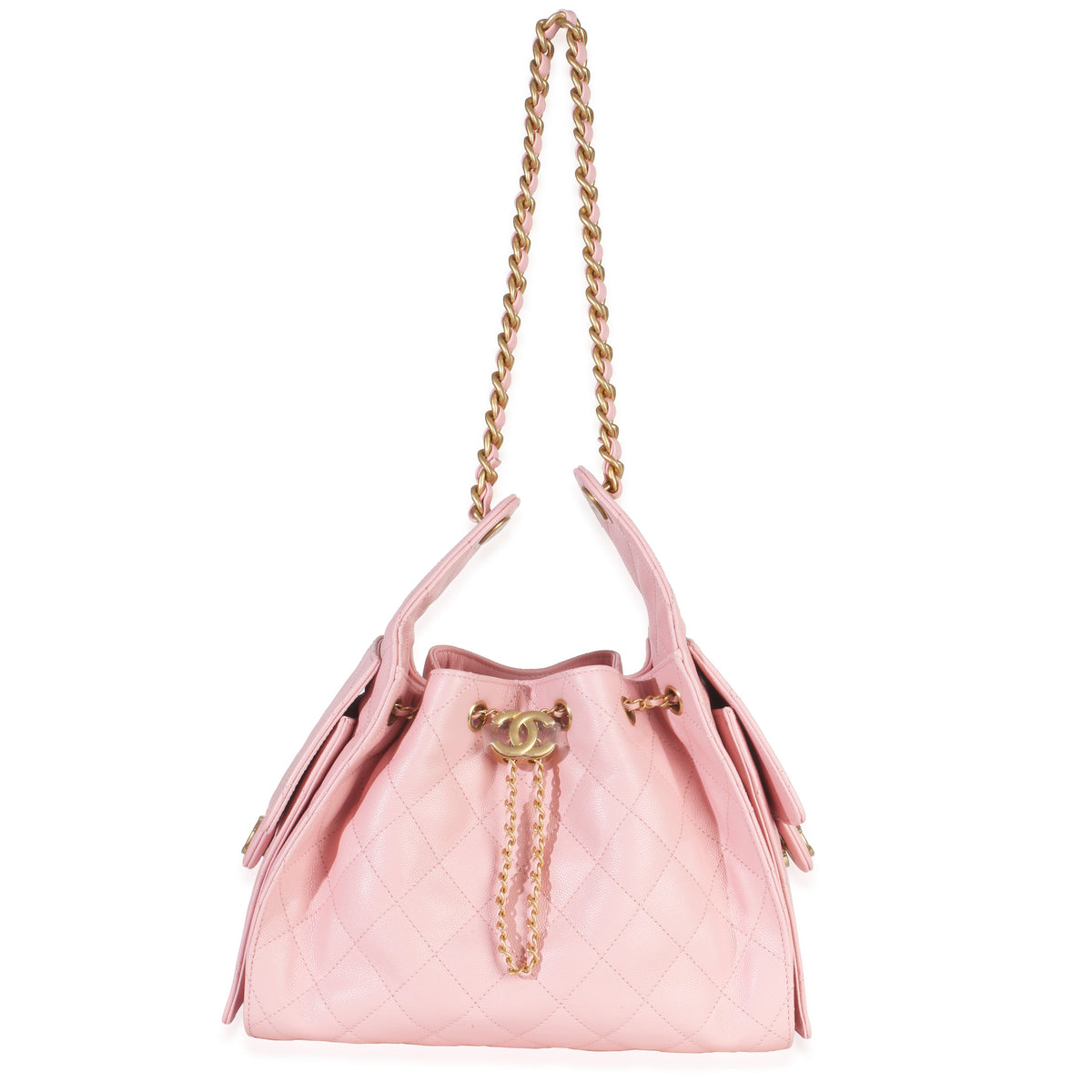 Chanel Pink Quilted Caviar Small  25 Hobo Handbag Handbag av