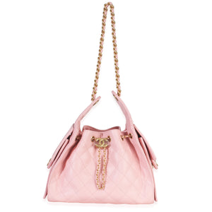 Chanel Pink Quilted Caviar Small  25 Hobo Handbag Handbag av