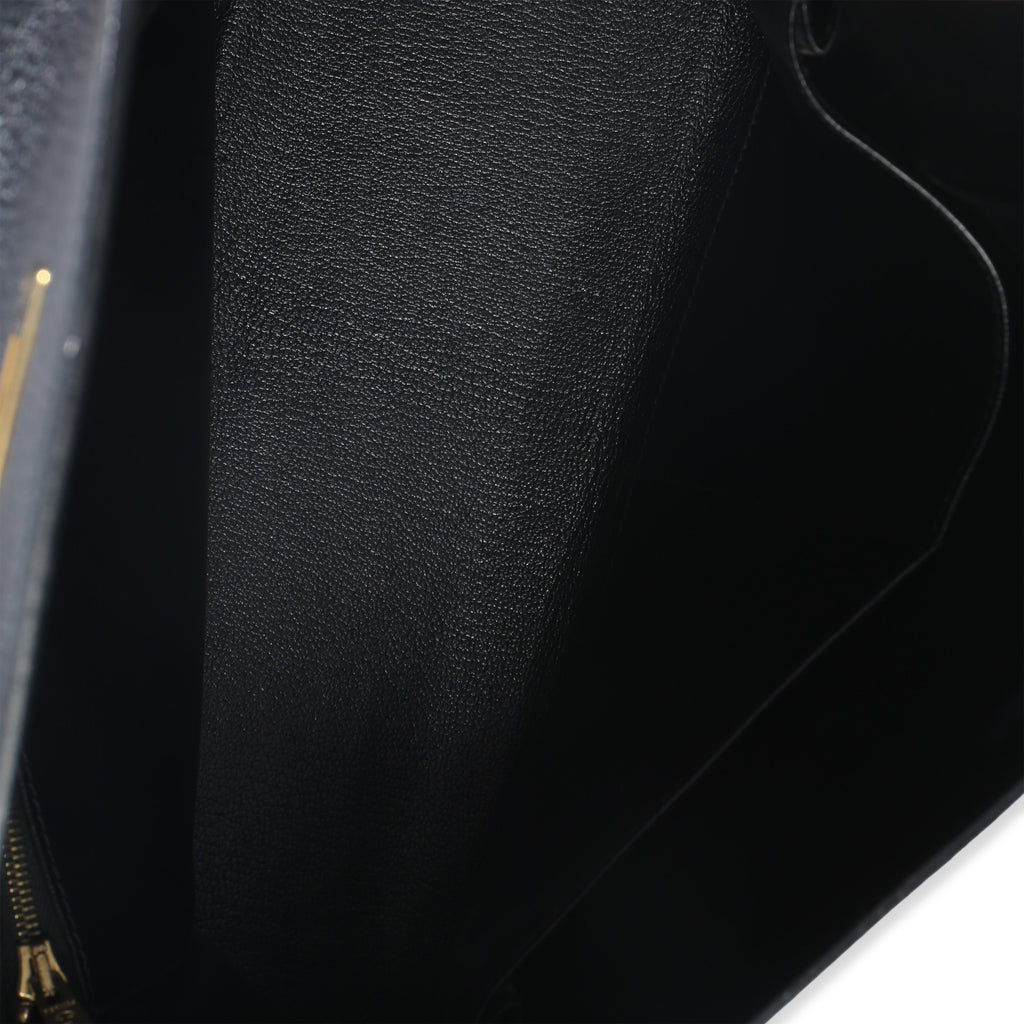 Hermès Vintage Black Ardennes Kelly 32 GHW Handbag ad1