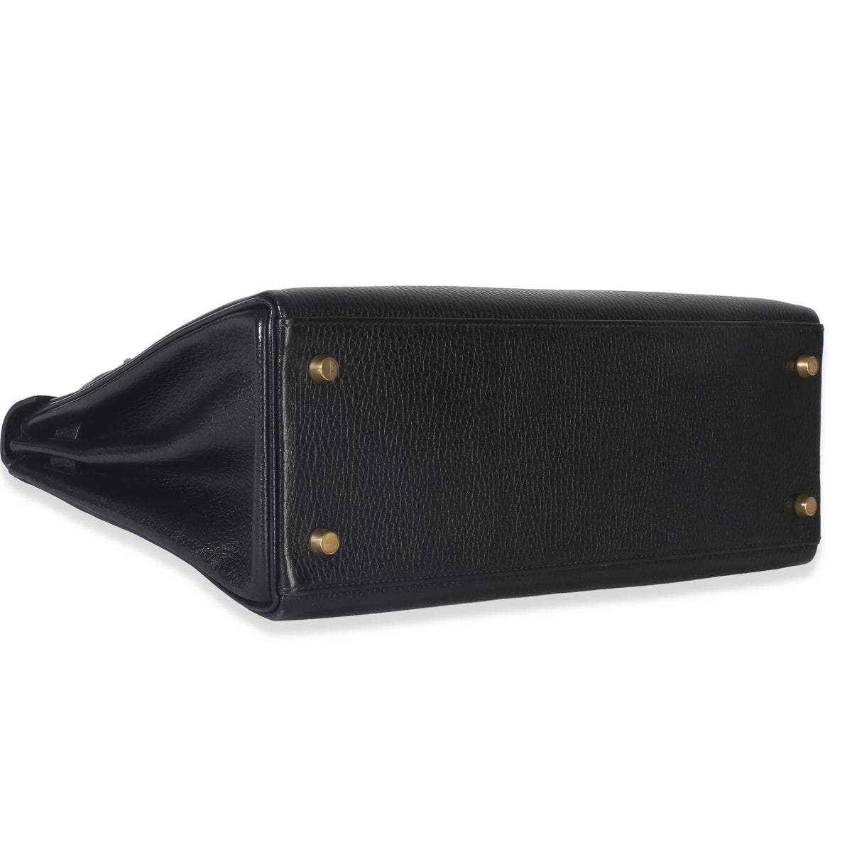 Hermès Vintage Black Ardennes Kelly 32 GHW Handbag clasp