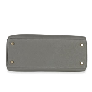 Hermès Gris Meyer Clemence Kelly 28 GHW Handbag box