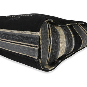 Chanel Blue Canvas Striped Small Deauville Shopping Tote Handbag box