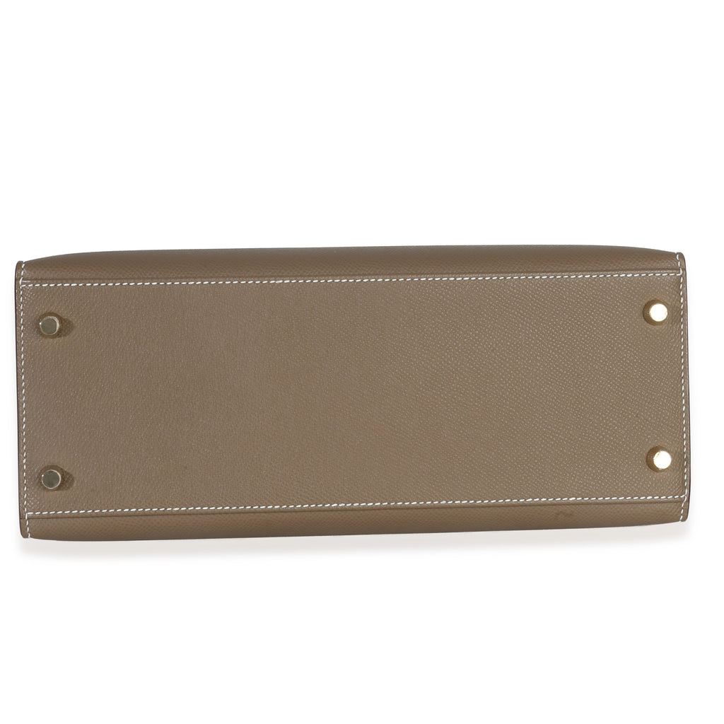 Hermès Etoupe Epsom Sellier Kelly 28 GHW Handbag box