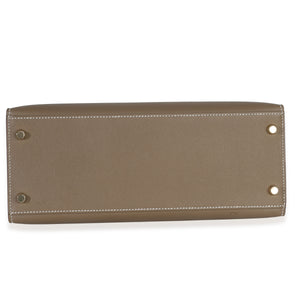 Hermès Etoupe Epsom Sellier Kelly 28 GHW Handbag box