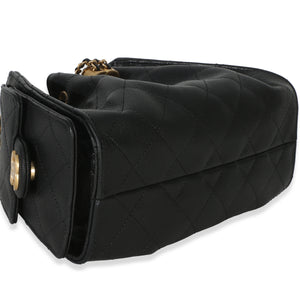 Chanel 26P Black Quilted Caviar Mini  25 Hobo Handbag Handbag clasp