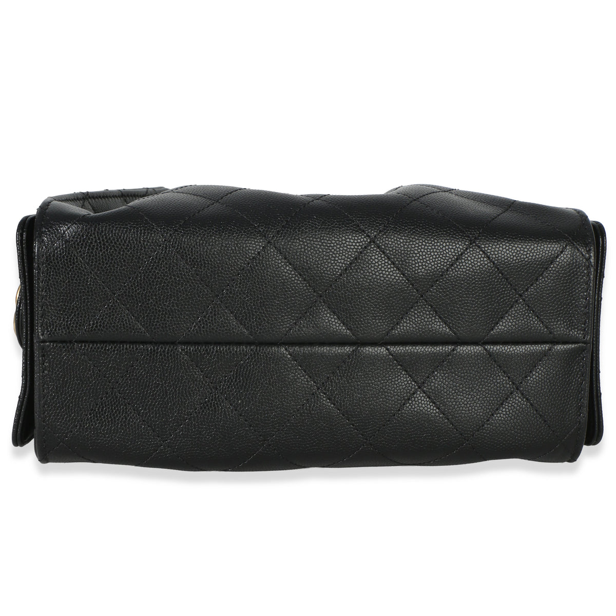 Chanel 26P Black Quilted Caviar Mini  25 Hobo Handbag Handbag stamp