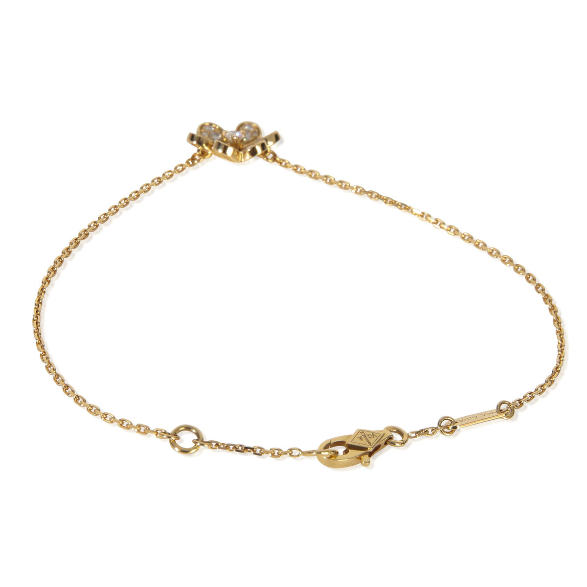 Van Cleef & Arpels Yellow Gold Diamond Mini Frivole Bracelet pv