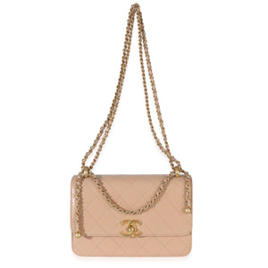 Chanel Beige Quilted Calfskin Mini Perfect Fit Flap Bag Handbag av