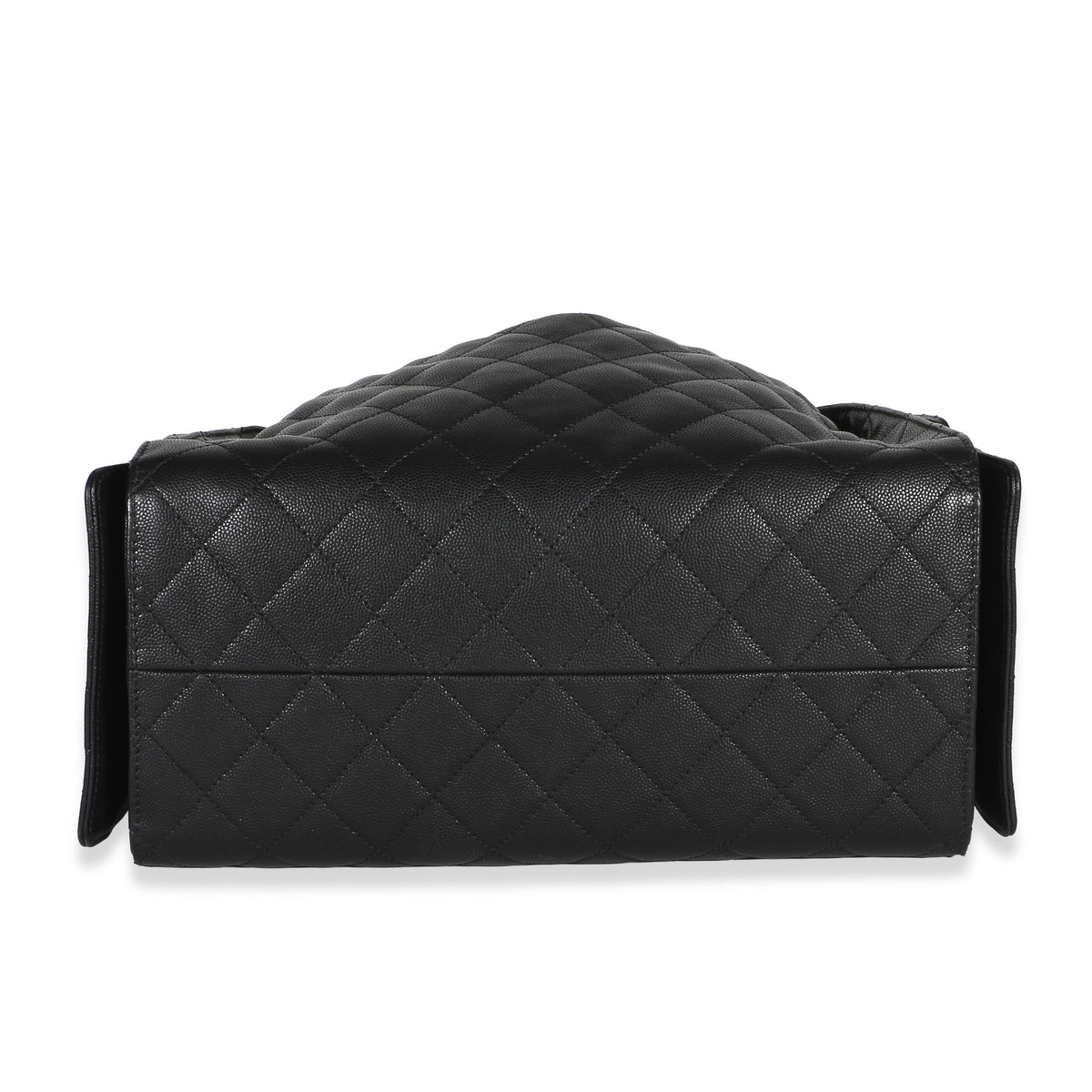 Chanel Black Quilted Caviar Medium  25 Hobo Handbag 5