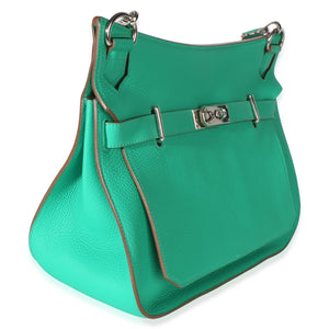 Hermès Menthe Clemence Jypsiere 34 PHW Handbag 3