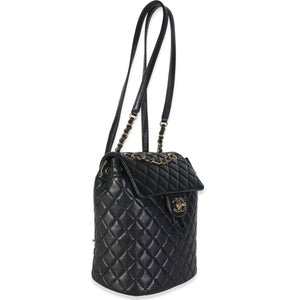 Chanel Black Quilted Calfskin Medium Urban Spirit Backpack Handbag 3