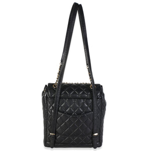 Chanel Black Quilted Calfskin Medium Urban Spirit Backpack Handbag 4