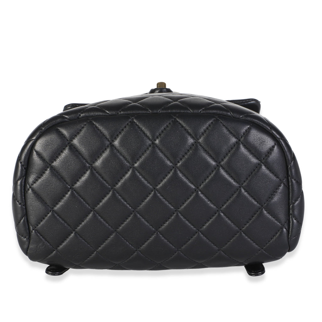 Chanel Black Quilted Calfskin Medium Urban Spirit Backpack Handbag 5
