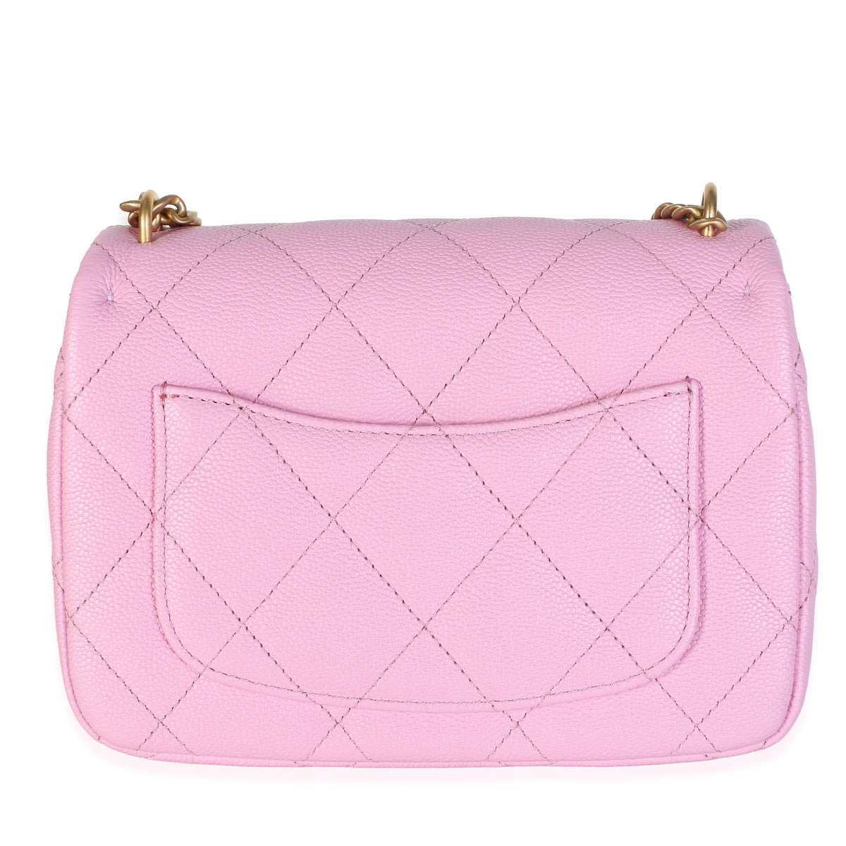 Chanel Pink Quilted Caviar Mini Sweetheart Crush Flap Bag Handbag 4