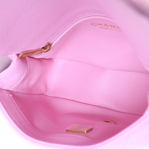 Chanel Pink Quilted Caviar Mini Sweetheart Crush Flap Bag Handbag 8
