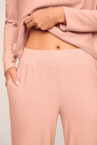 Softest Sweats Straight Pants in Velvet Pink
