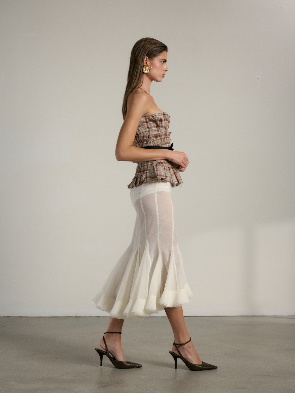 The Zapillo Skirt in Eggshell