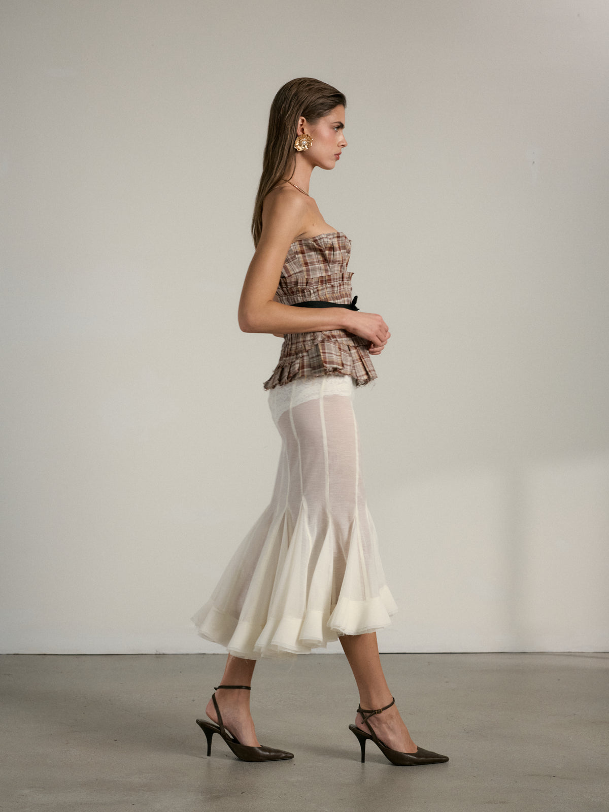 The Zapillo Skirt in Eggshell