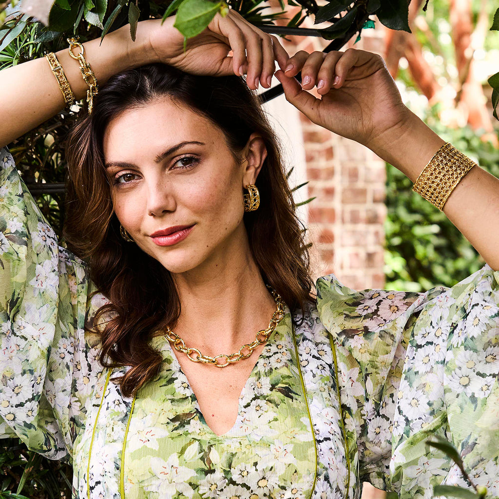 Bangkok Bamboo Link Necklace