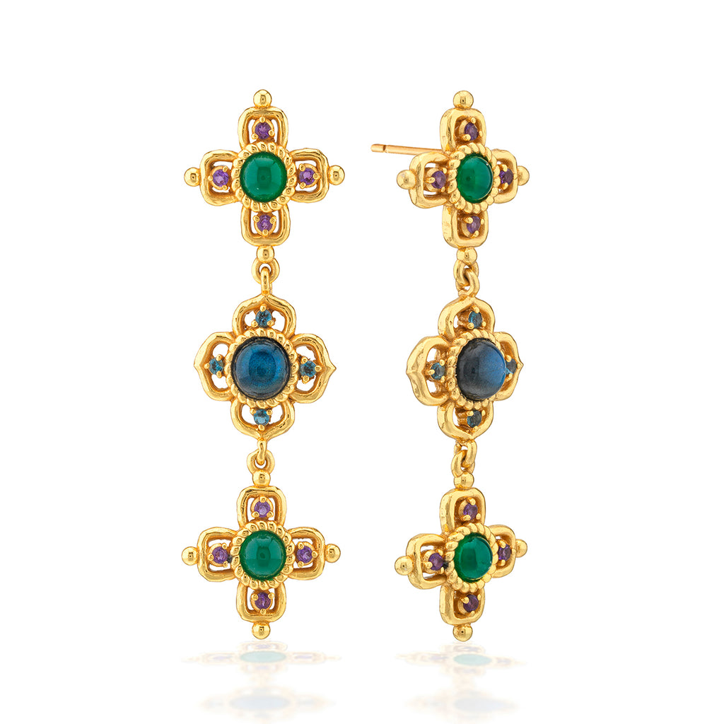 Contessa Linear Earrings in Multi