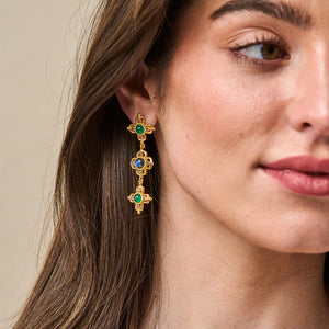 Contessa Linear Earrings in Multi