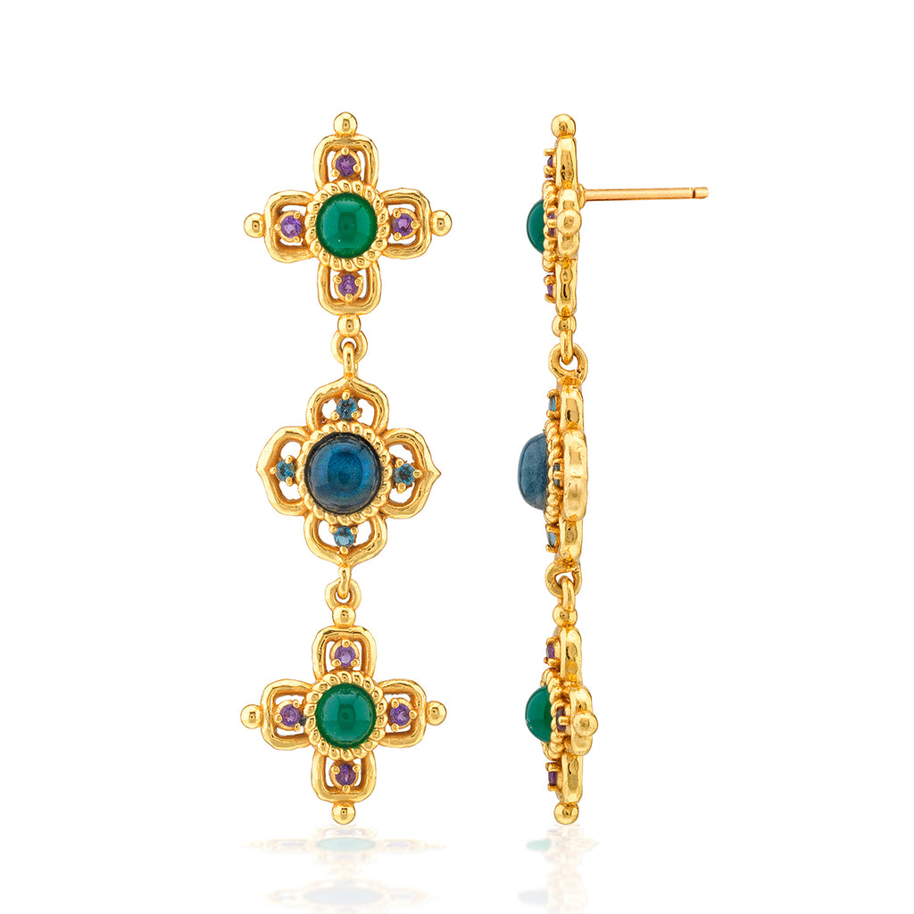 Contessa Linear Earrings in Multi
