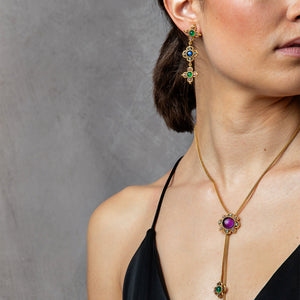 Contessa Linear Earrings in Multi