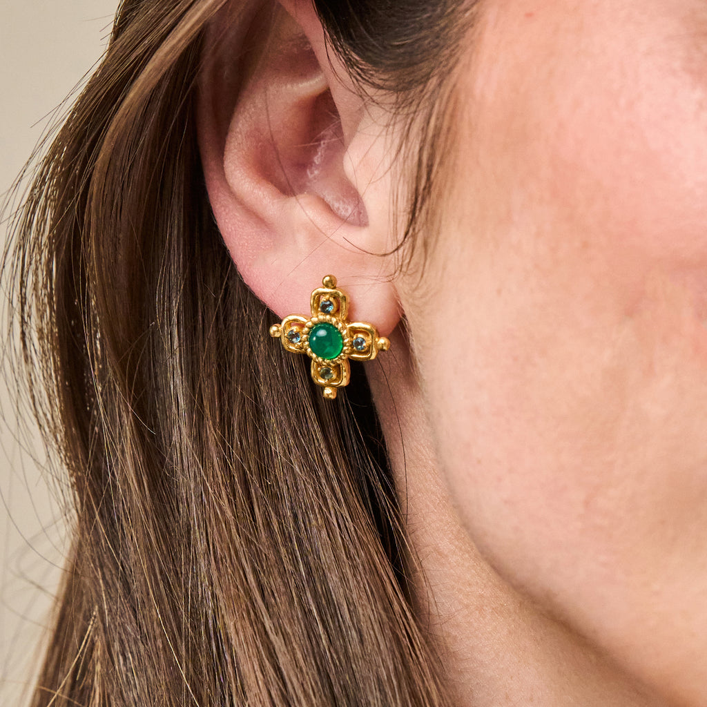 Contessa Drop Convertible Earrings in Multi