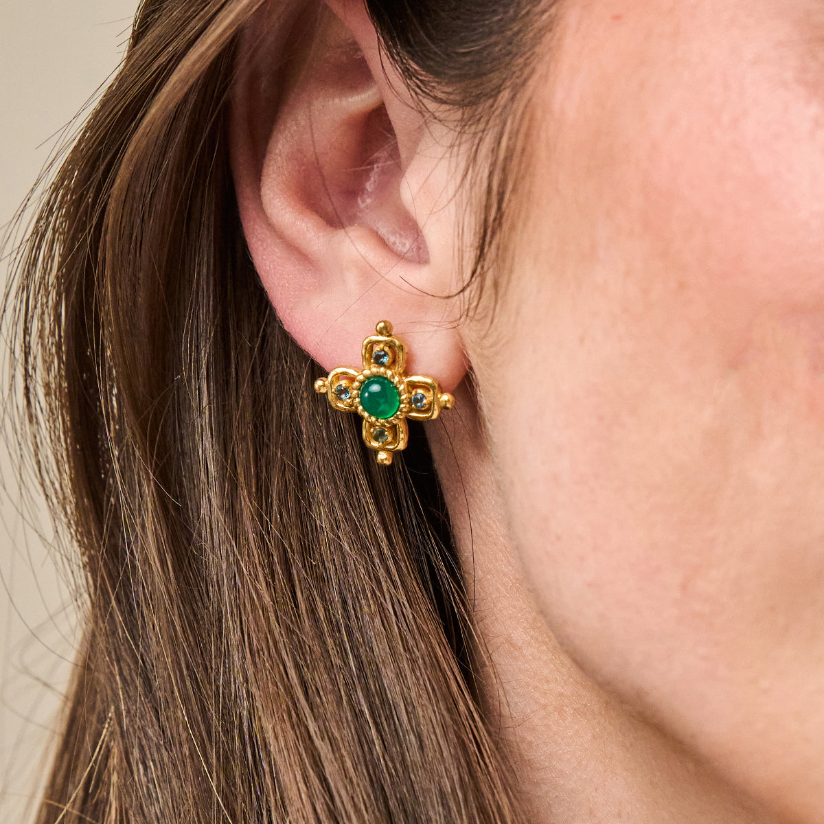 Contessa Drop Convertible Earrings in Multi