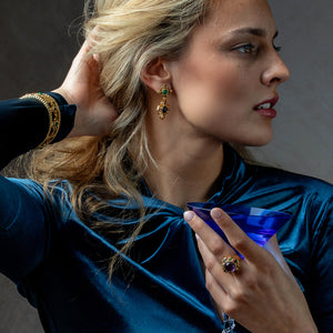 Contessa Drop Convertible Earrings in Multi