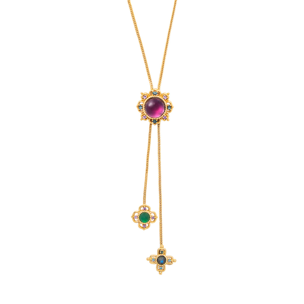 Contessa Bolero Necklace, 24" in Multi