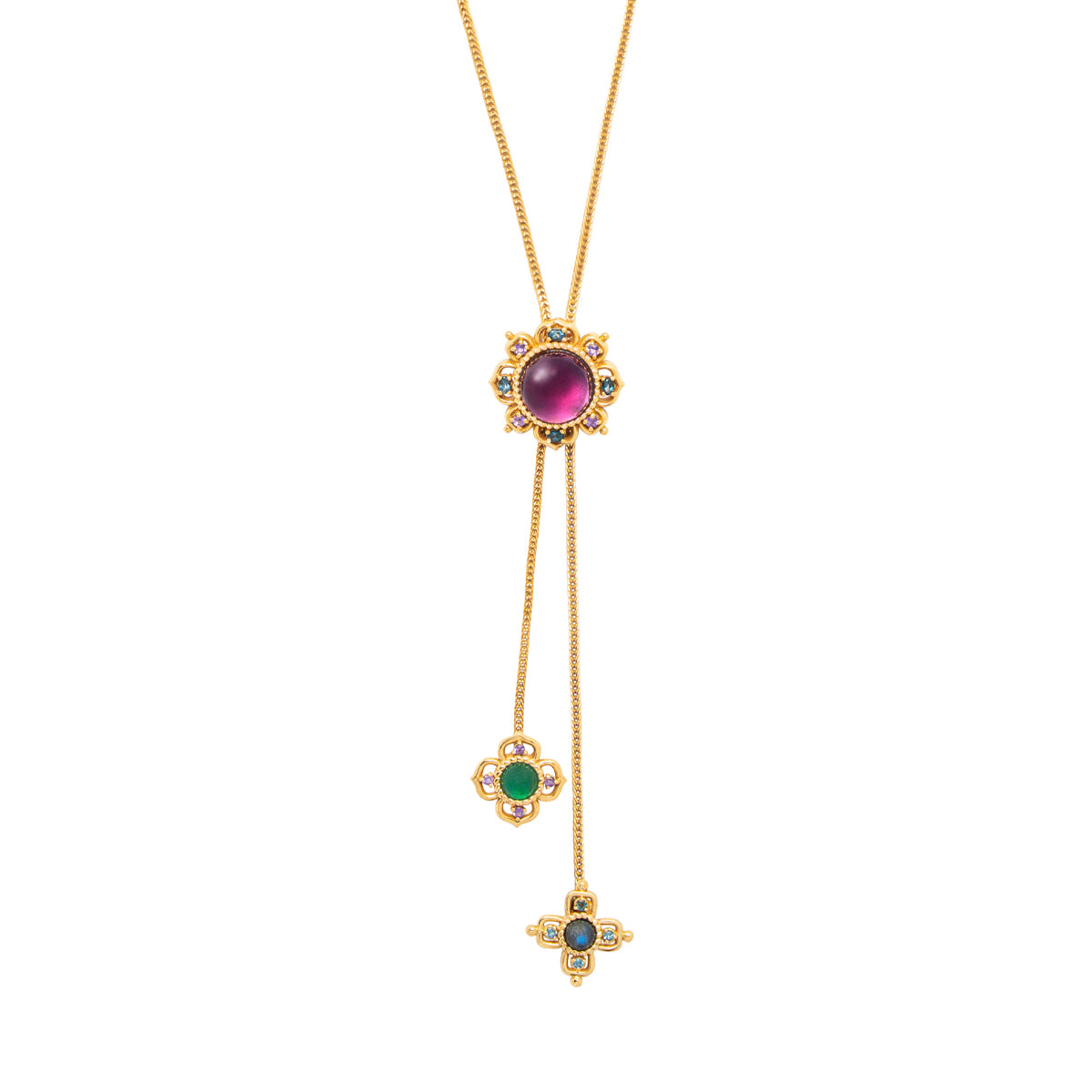 Contessa Bolero Necklace, 24" in Multi