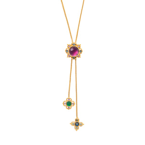 Contessa Bolero Necklace, 24" in Multi