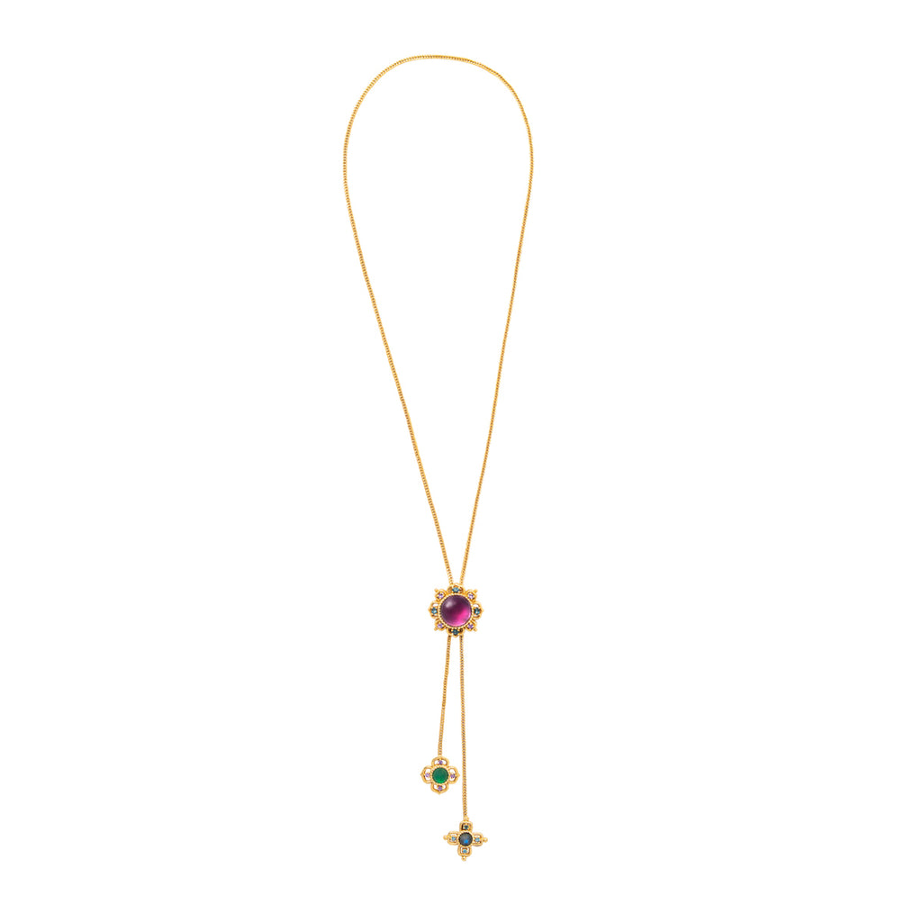 Contessa Bolero Necklace, 24" in Multi