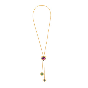 Contessa Bolero Necklace, 24" in Multi