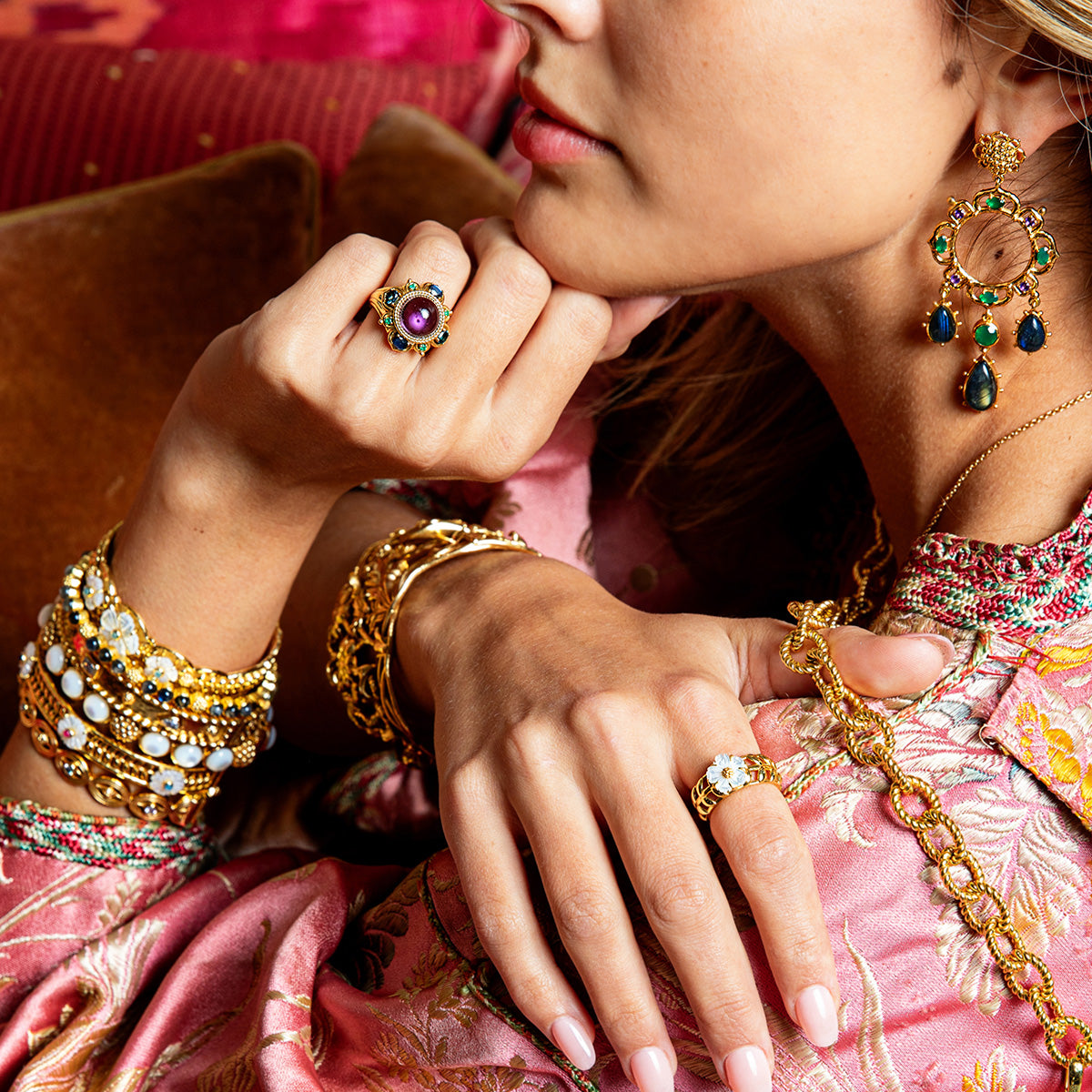 Contessa Belle Nuit Ring in Multi