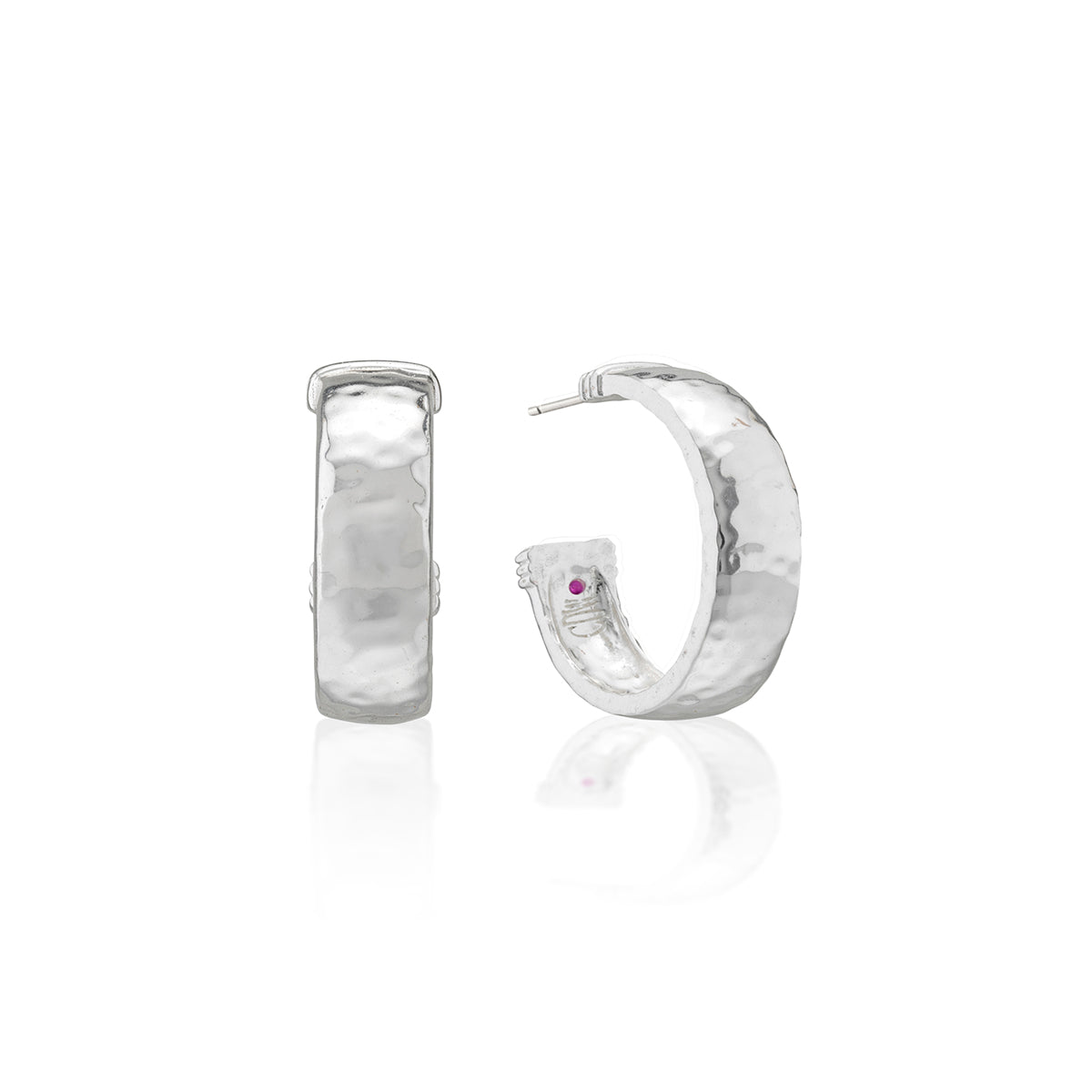 Cleopatra Classic Small Hoop Earrings in Silver