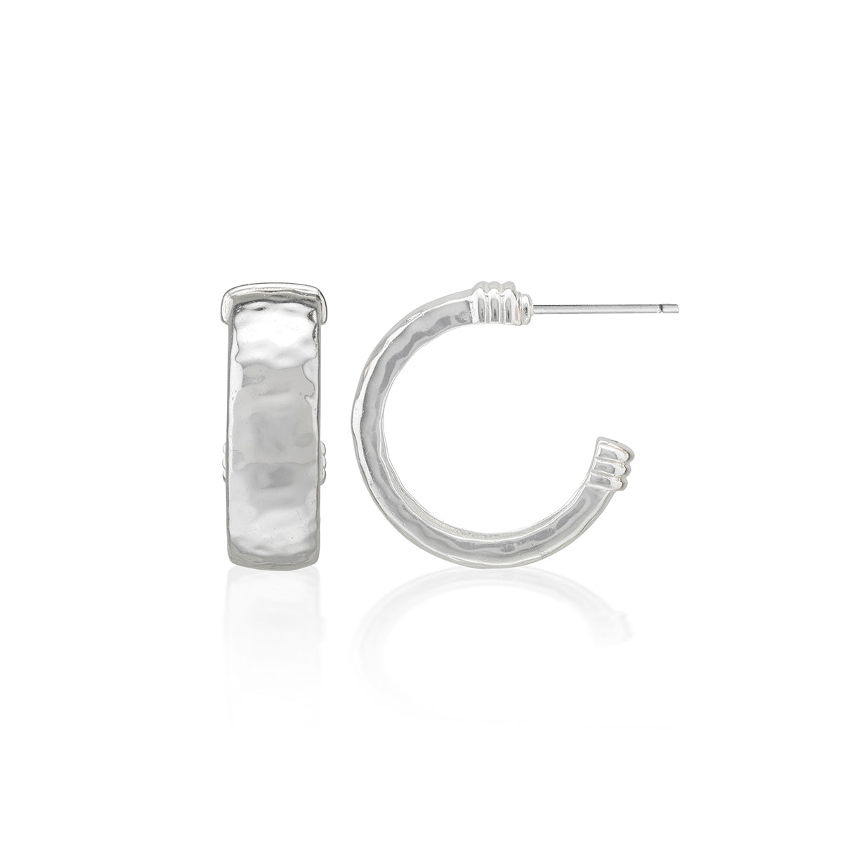 Cleopatra Classic Small Hoop Earrings in Silver