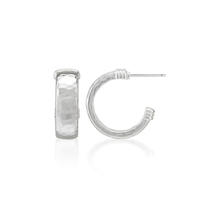Cleopatra Classic Small Hoop Earrings in Silver