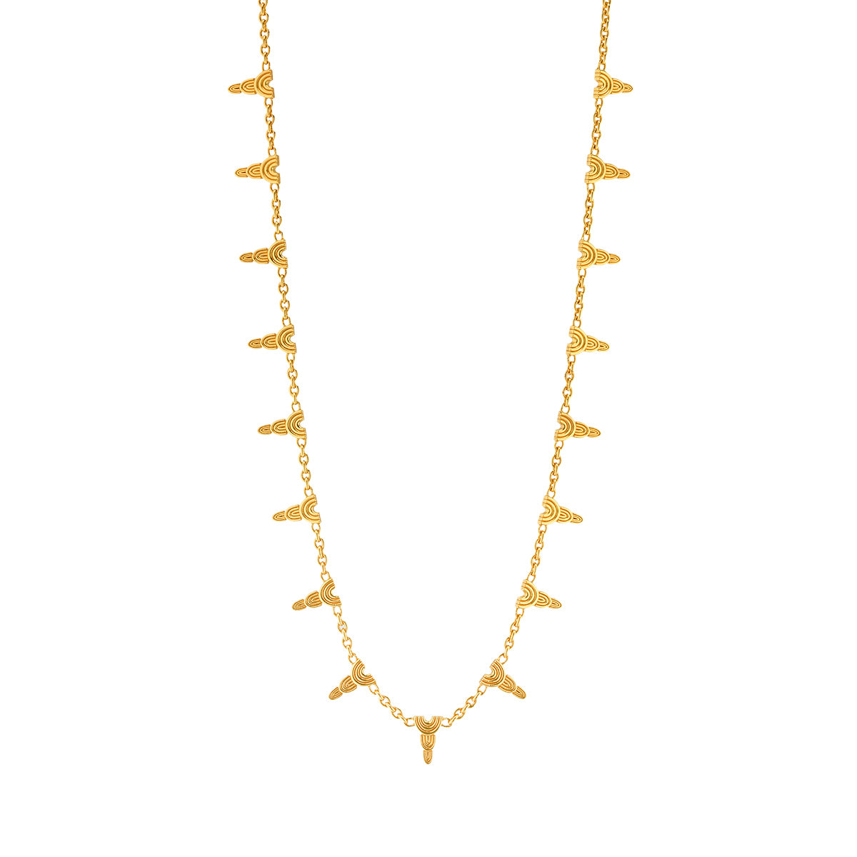 Cleopatra Ra Necklace in Gold