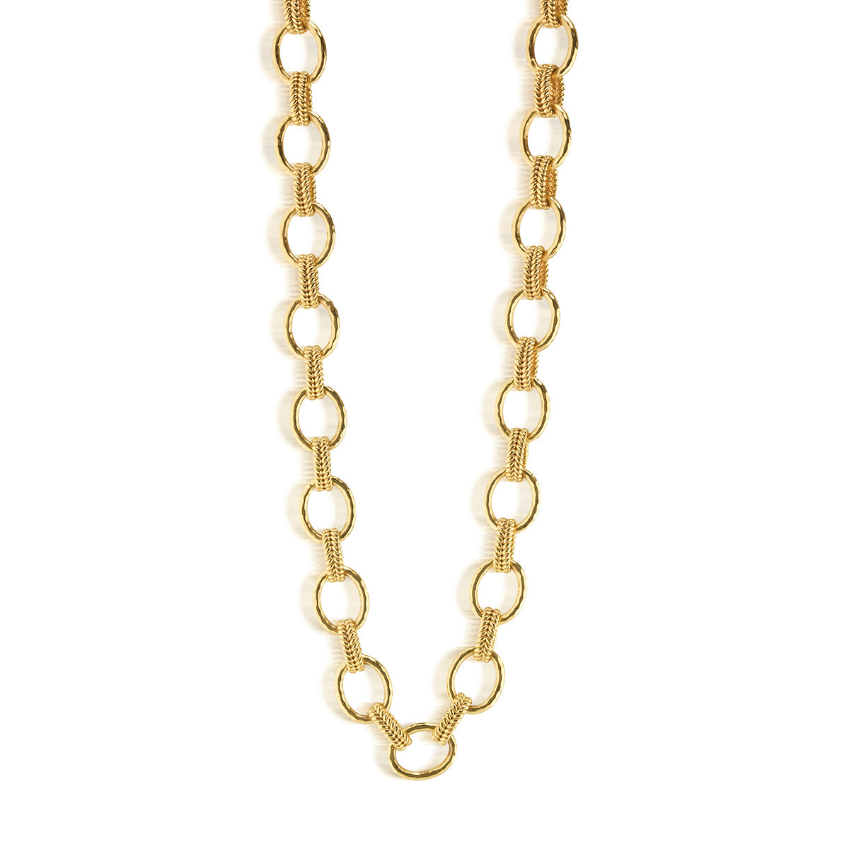 Cleopatra Regal Link Necklace in Gold