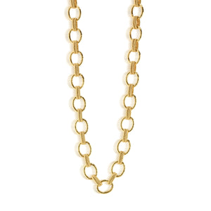 Cleopatra Regal Link Necklace in Gold