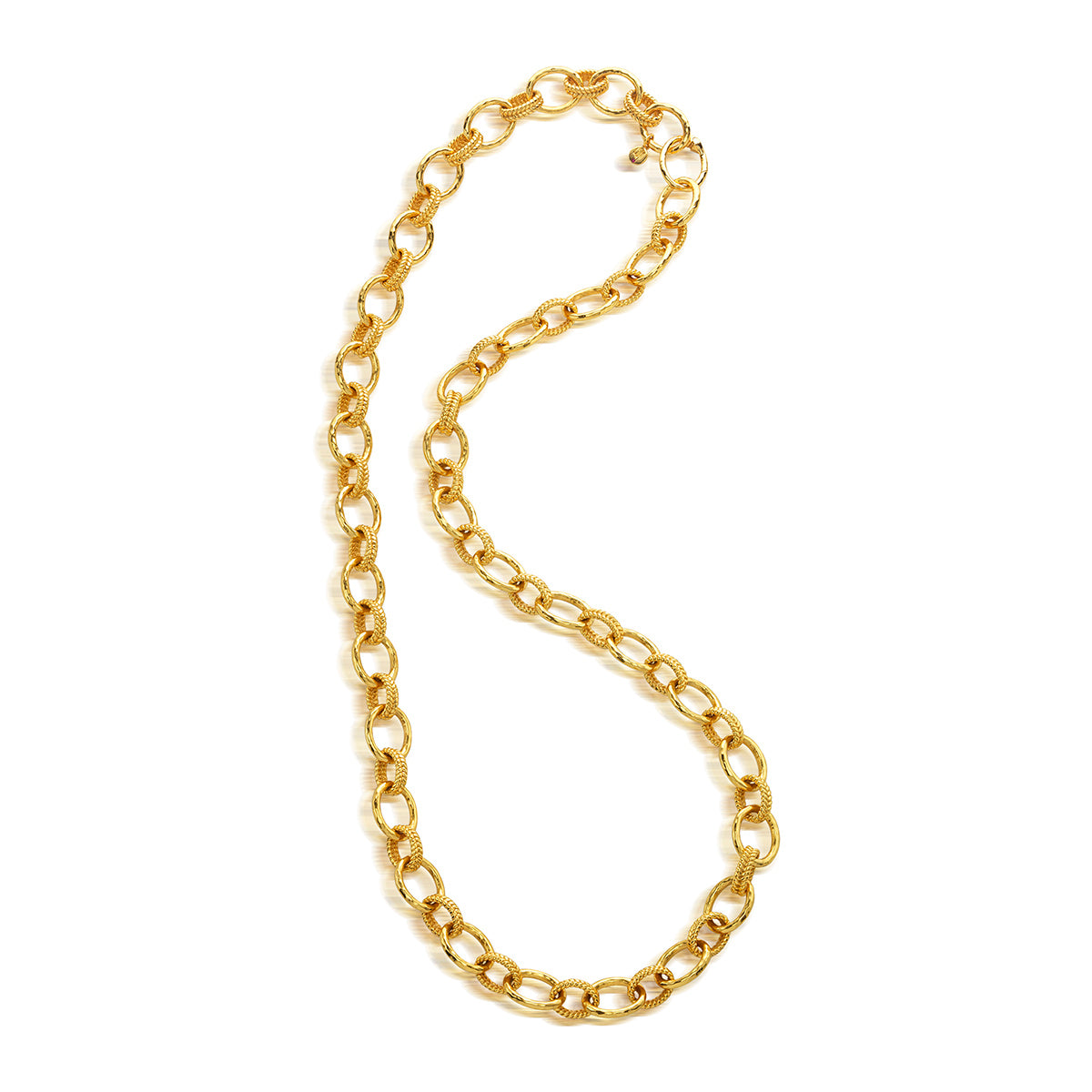 Cleopatra Regal Link Necklace in Gold