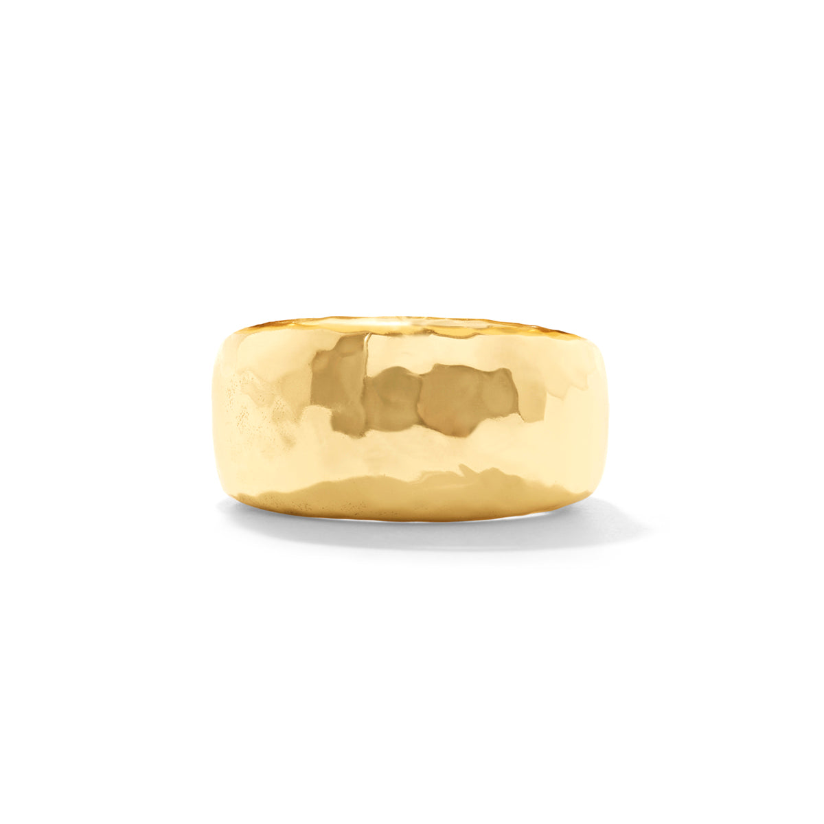 Cleopatra Ring Band in Hammered Gold