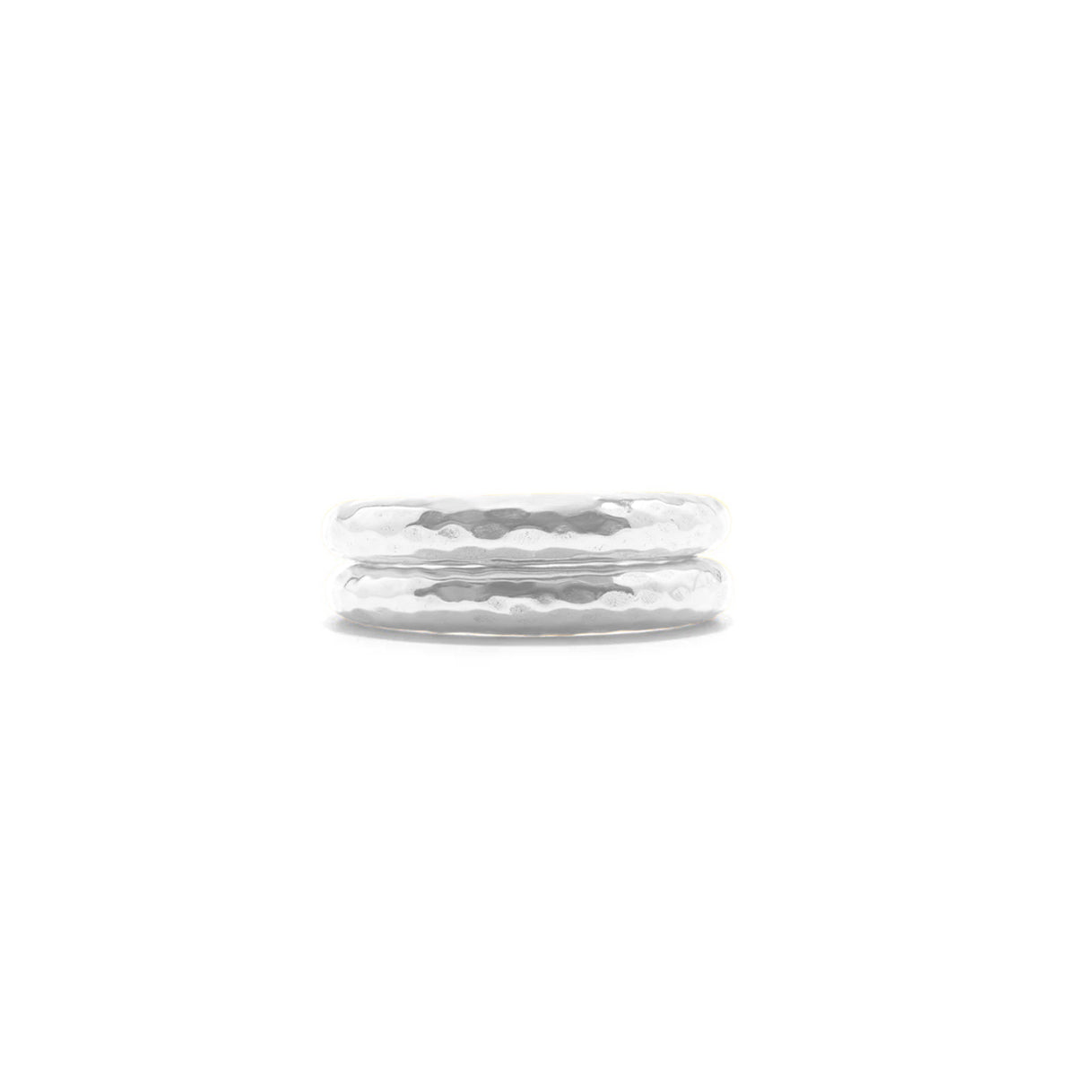 Cleopatra Slice Stacking Ring Set in Silver